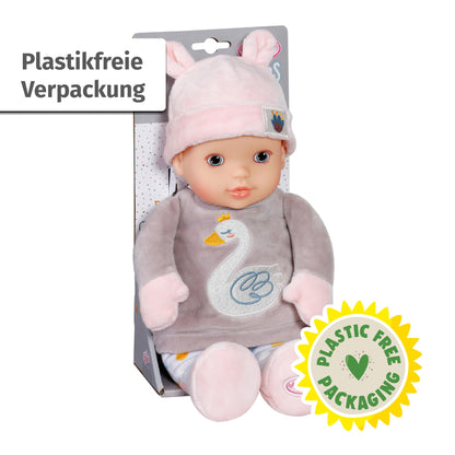 Baby Annabell for Babies Sweetie Mauve 30cm, weiche 30cm große Puppe aus Stoff mit integrierter Rassel, für Neugeborene, 710715 Zapf Creation