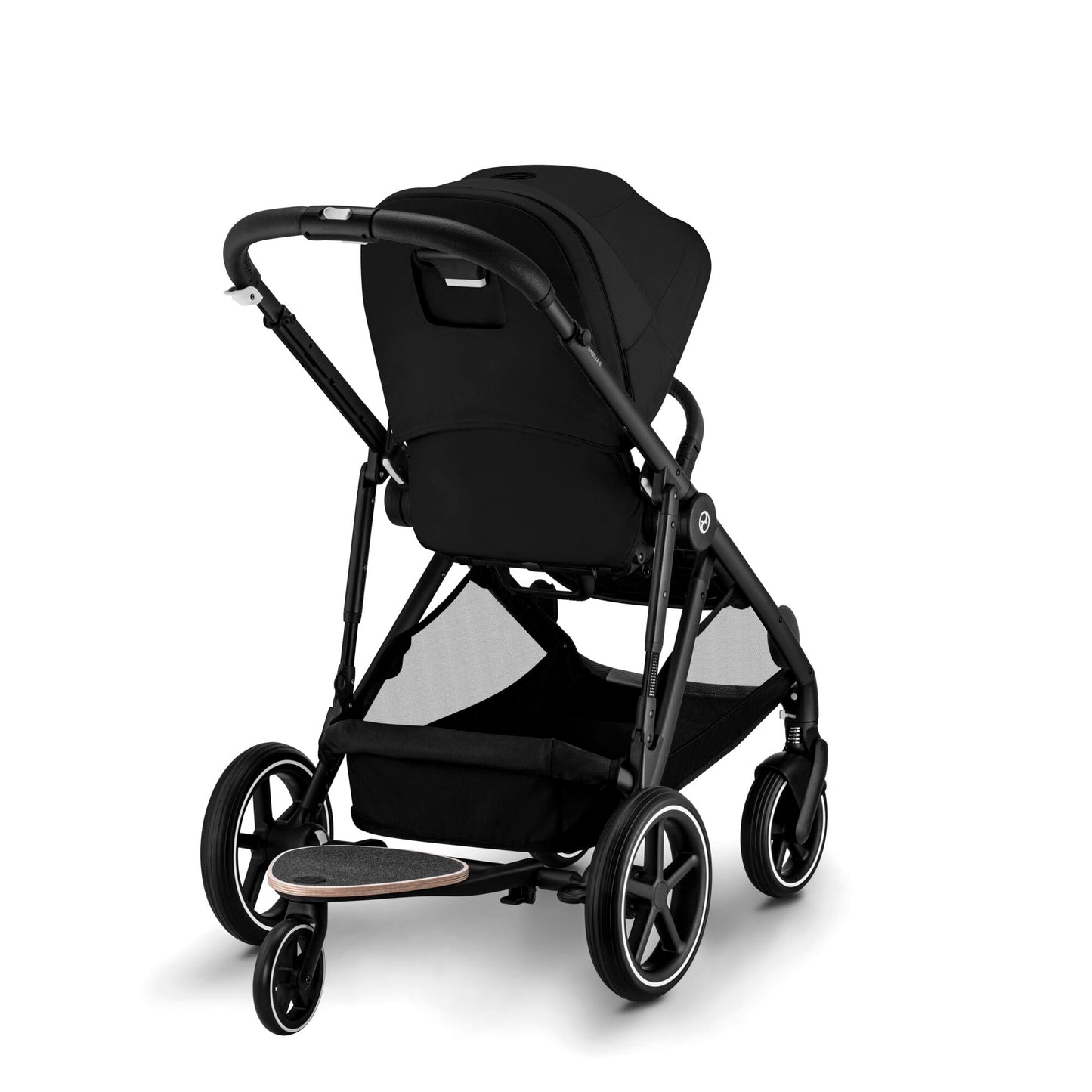 CYBEX Gold Kinderwagen e-GAZELLE S, Ab Geburt bis ca. 4 Jahre, Max. 22 kg (Single-Modus) / 2x 22 kg (Duo-Modus), All-in-1-System mit E-Antrieb und 20+ Konfigurationen, Stone Grey