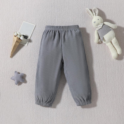Kleinkind Baby Jungen Outfit Farbblock Brief Druck Sweatshirt Top + Einfache Hose Baby Herbst Frühling 2-teilige Kleidung Set