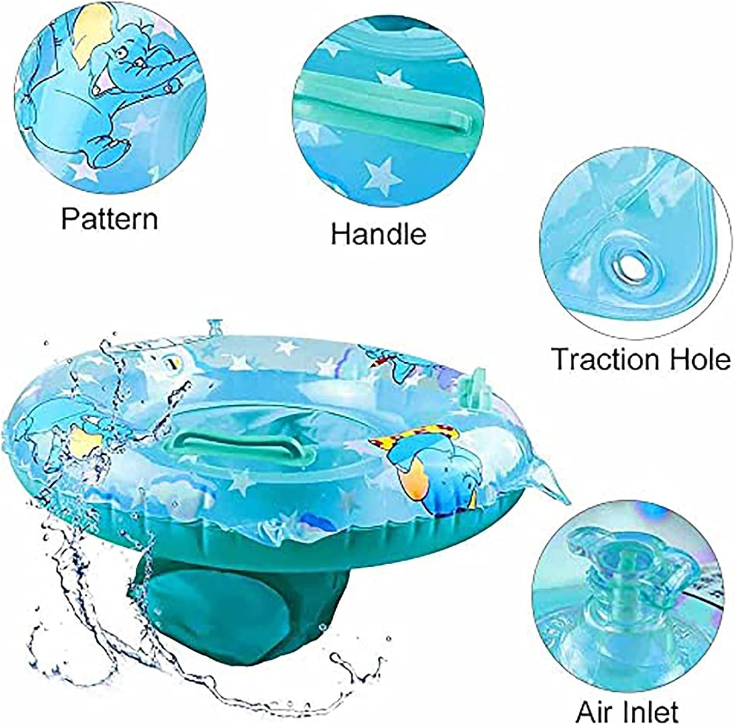Baby Schwimmring, Baby Schwimmen Ring, Schwimmhilfe mit Schwimmsitz, Schwimmreifen für Kleinkind von 6 Monate bis 48 Monate, Schwimmlernhilfe für Mädchen und Jungs