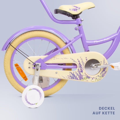 sun baby Mädchenfahrrad Flower Bike Radgröße zur Auswahl, mit Abnehmbarer Schubstange, Kinderfahrrad für Mädchen von 2 bis 6 Jahre - Meloni2