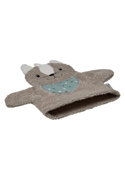 Sterntaler Waschhandschuhe Katze Lilly - Frottee Babywaschhandschuh aus saugfähiger, weicher Baumwolle, sorgt für Spaß beim Baden und Duschen - Baby und Kinder Waschlappen, grau