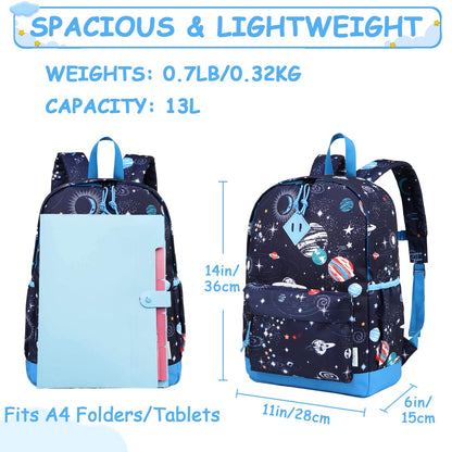 Rucksack für Mädchen, 4-6 Jahre, Schulrucksack mit Seitentaschen und Brustgurt, 127-Einhorn, one size, Niedlich