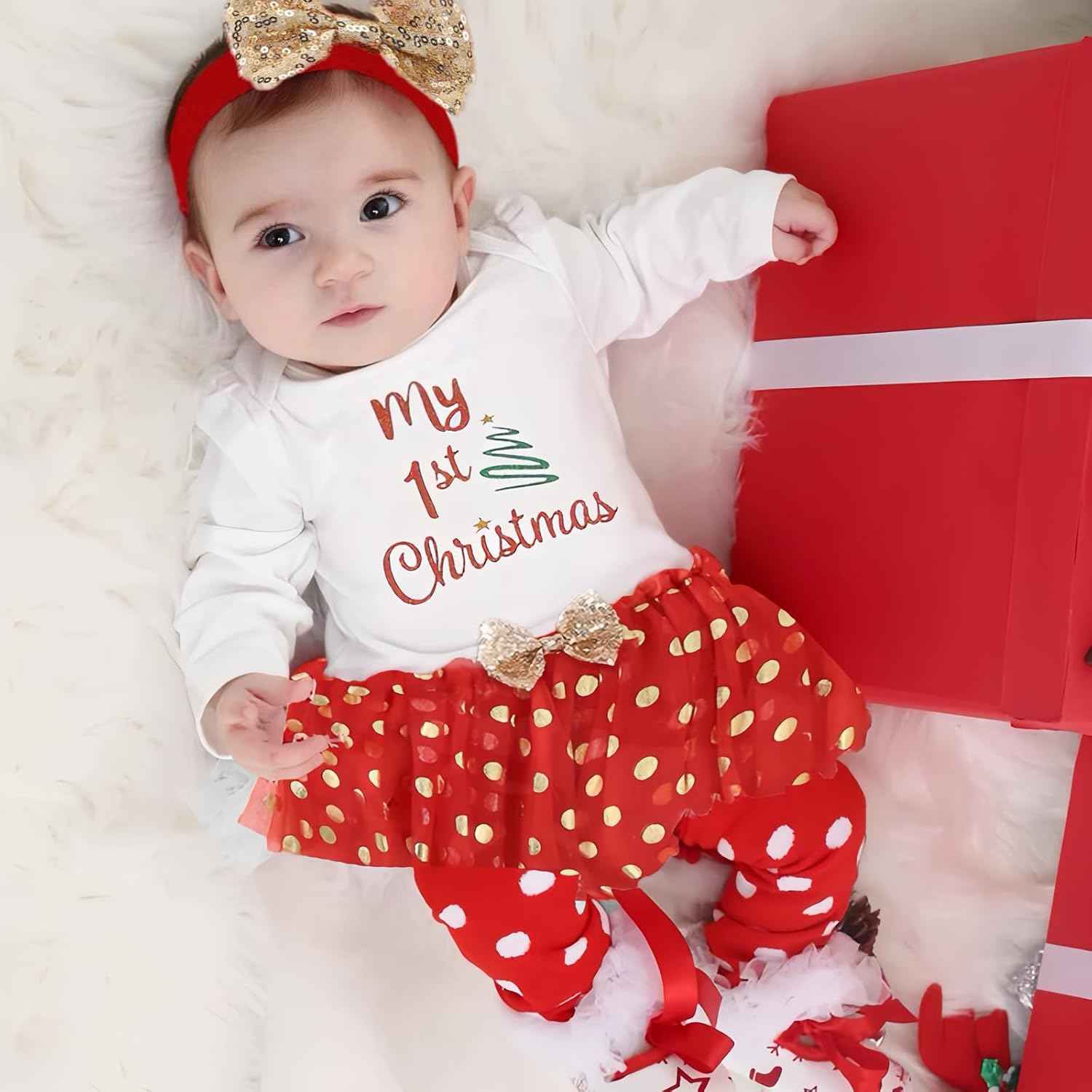 Valentine's Day Outfit Baby Long Sleeve, Valentine's Day Baby Clothing Heart Print, My First Outfits for Valentine's Day for Newborns, Baby Girl Valentine's Day Clothing Tutu Set for Newborns (0-18