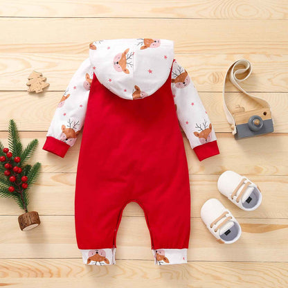 Geagodelia Baby Boys Girls Romper Jumpsuit Christmas Outfit Clothing Christmas Outfit Baby Clothes Sleep Romper Newborn Soft Baby Set My First Christmas