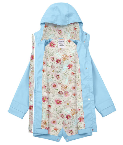 SOLOCOTE Kinder Regenjacke mit Kapuze gefüttert Gummi Regenmäntel für Mädchen Jungen Wasserdicht Winddicht Größe