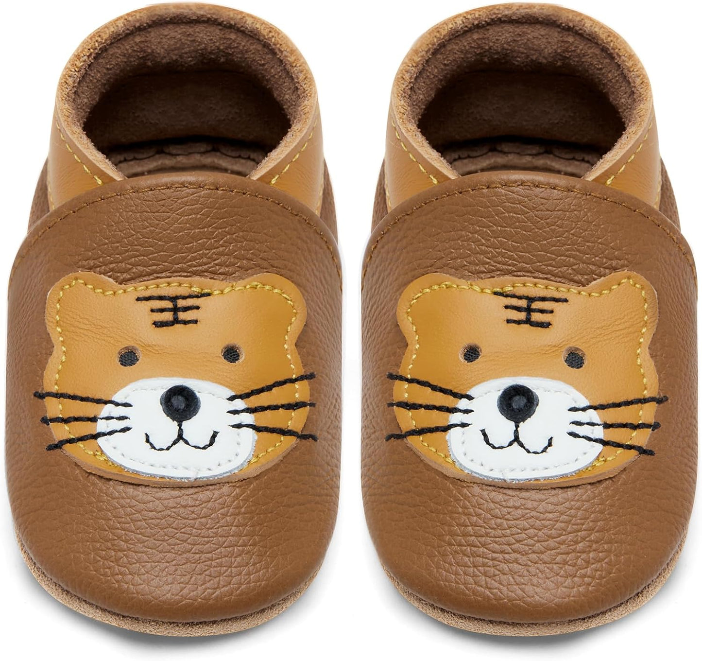 IceUnicorn Babyschuhe Krabbelschuhe aus weichem Leder für Jungen und Mädchen – Rutschfeste Lauflernschuhe für Kleinkinder