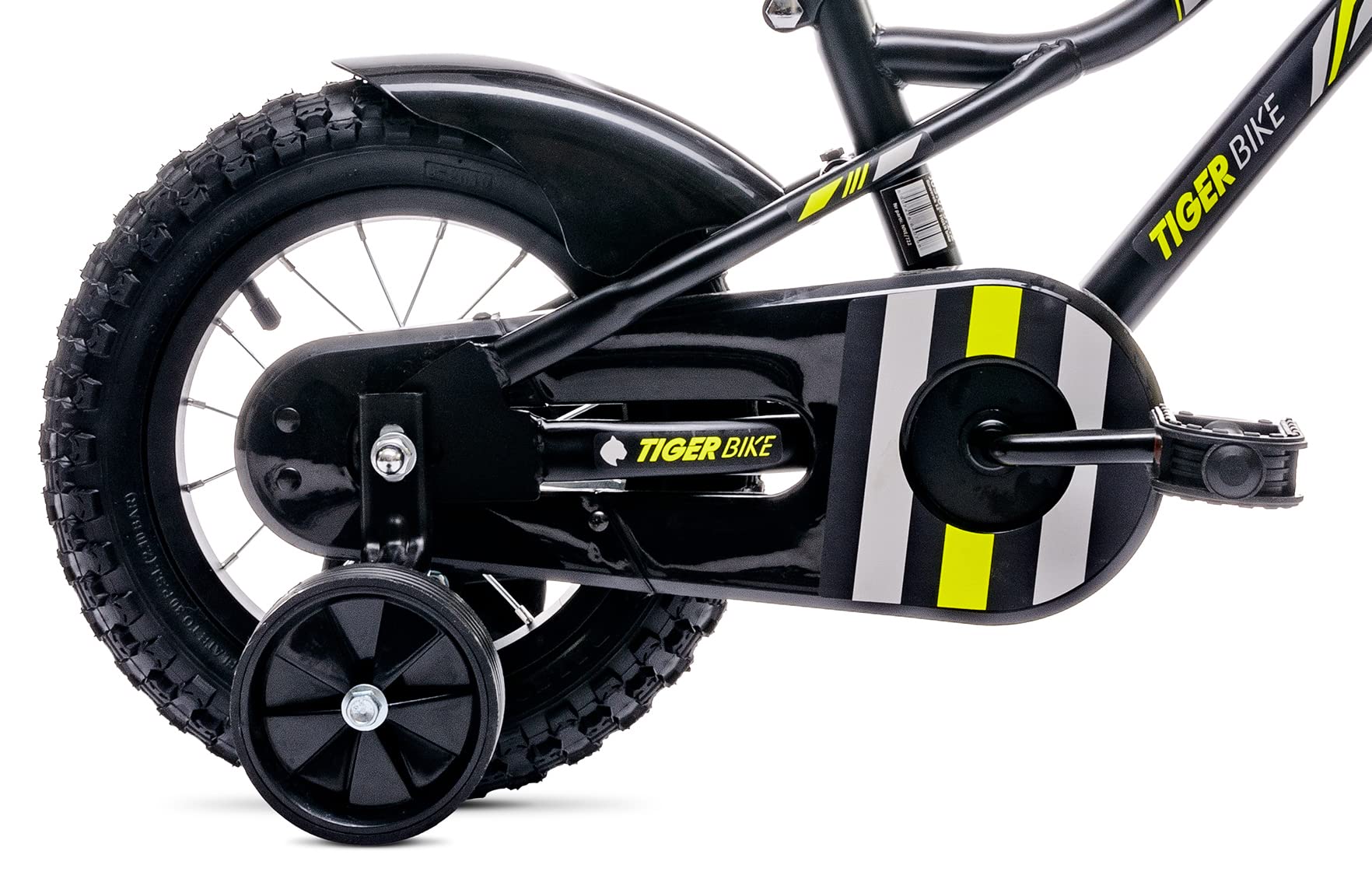 sun baby Jungenfahrrad Kinderfahrrad 14 und 16 Zoll Jungen Tiger Tracker Bike Leicht Stützräder mit Schubstange ab 2-6 Jahre BMX Fahrrad Kinder - Meloni2