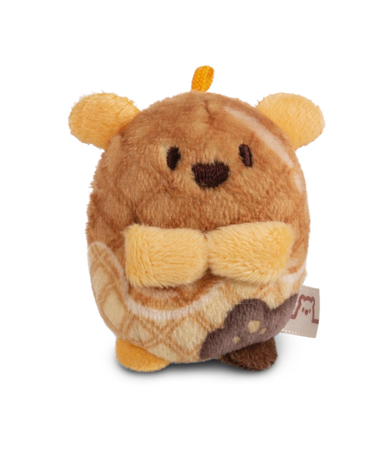 NICI My Mochi Cuddly Toy Ladybird Dozz Hamburger 5 cm Beige - Soft Plush Toy - Cute Plush Toy for Cuddling and Playing, for Children and Adults, Great Gift Idea