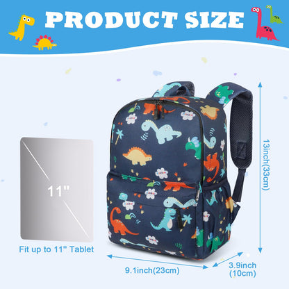 Kinderrucksack Jungen, Mini-Dinosaurier-Rucksack, Kindergarten Schulrucksäcke, Kleinkind Schultasche für Kinder, Jungen, Mädchen, Kleinkind