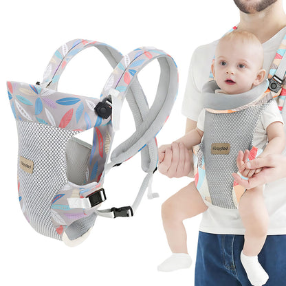 Baby Tragetuch, Multifunktional Baby Carrier, Ergonomische Verstellbar Atmungsaktiv Rückentrage, 4-in-1 Baby Bauchtrage Für Babys Von 0-36 Monaten, A