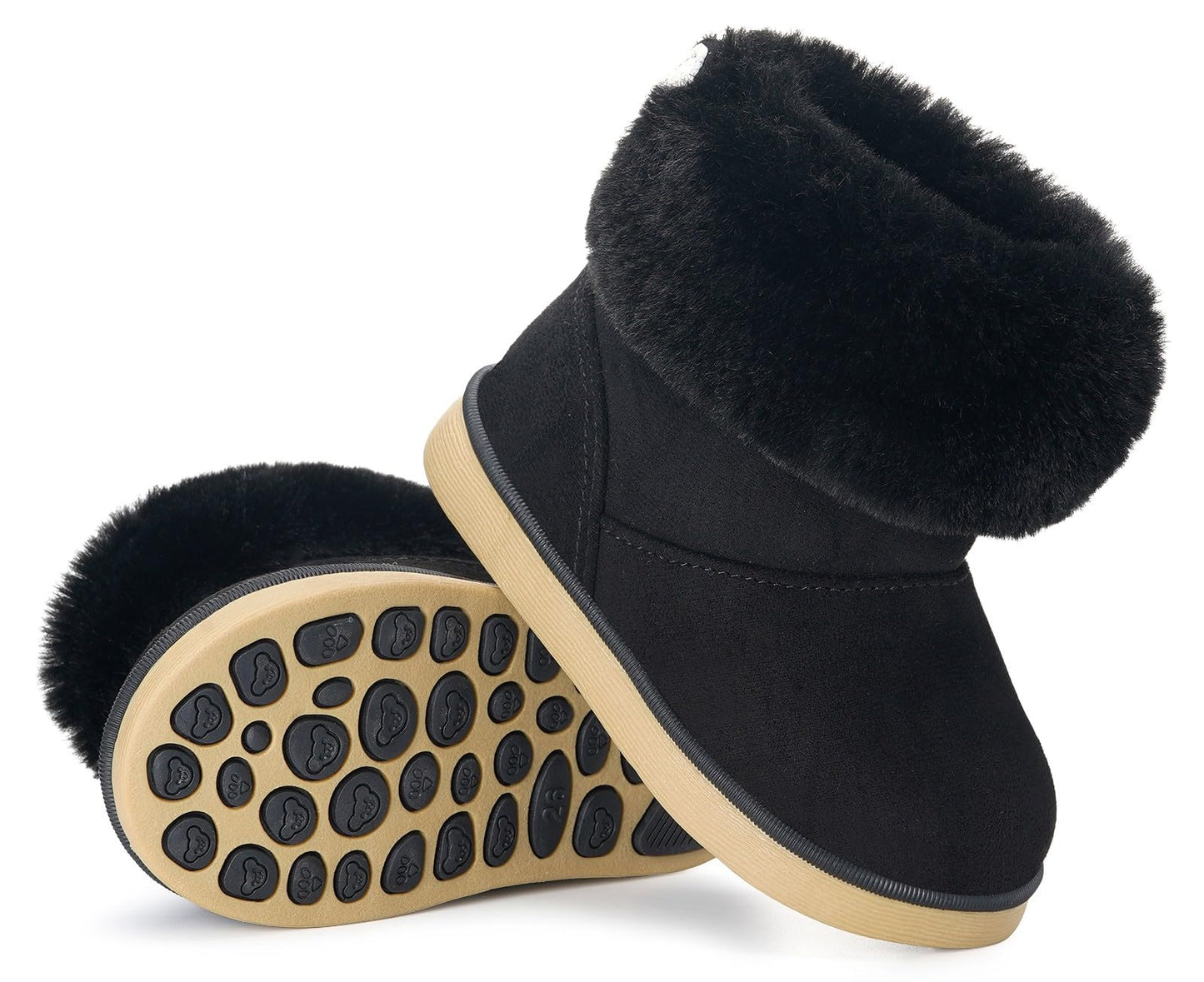 Gaatpot Baby Boots, Girls' Boots, Winter Shoes, Snow Boots, Children's Slip-On Boots, Warm Plush Lined, Comfortable, Rabbit Ears, Shoes, EU 20-29
