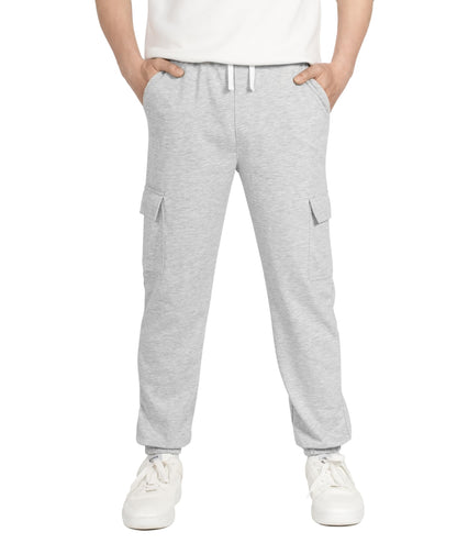 YOUNGSOUL Kinder Jogginghose Jungen Cargo Jogger Hose Sweathose Freizeithose mit Elastischem Bund