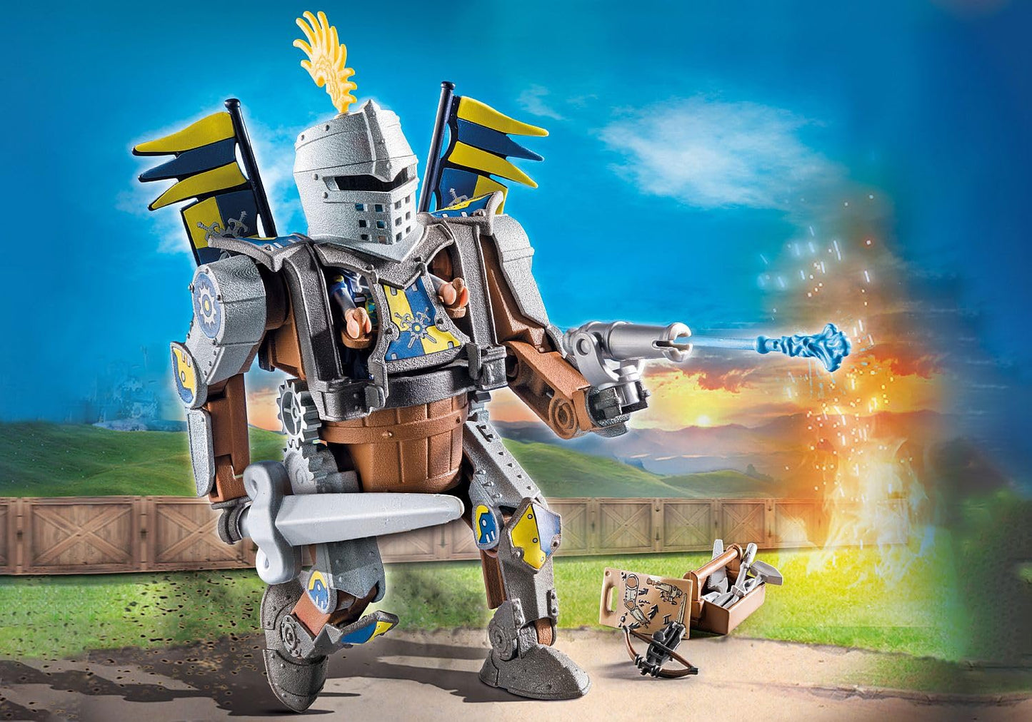 PLAYMOBIL Novelmore 71642 Arwynns Castle, Knight's Castle, Includes Three Knights and Numerous Accessories for Realistic Battles, Action-packed Toy for Children from 4 Years