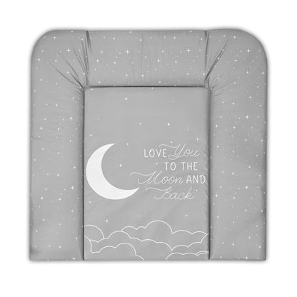 Wickelauflage Wickelunterlage abwaschbar und wasserdicht 75x72 cm - Wickelmatte zum Auflegen auf Wickeltisch Wickelaufsatz Wickelkommode oder Waschmaschine changing mat 75 x 72 Safari Motiv