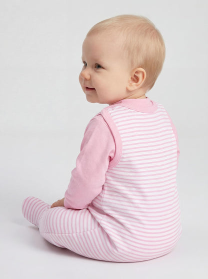 TupTam Baby Unisex Strampler Set mit bedrucktem Spruch, 2er-Pack