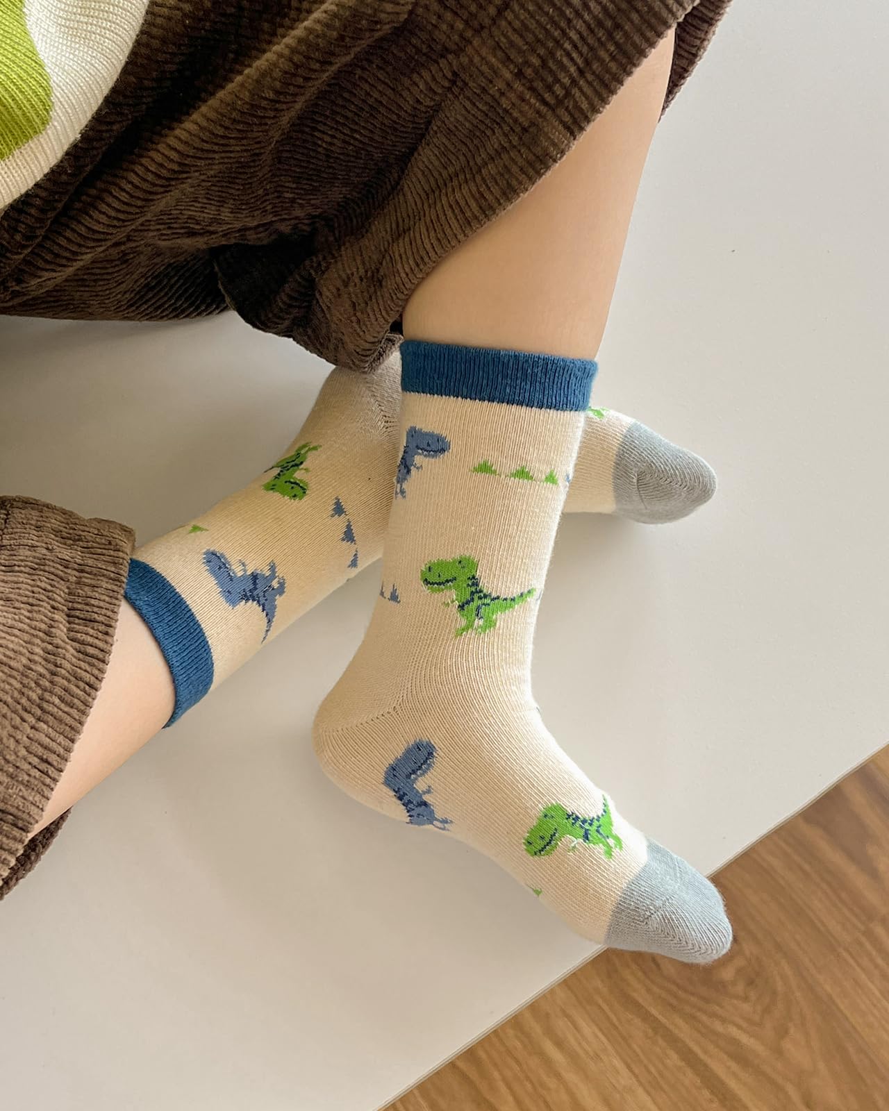 Kyopp 10 Paar Socken Kinder Mädchen und Jungen Funny Socken Lustig Animals Cotton Socken Crew Socks Winter/Sommer
