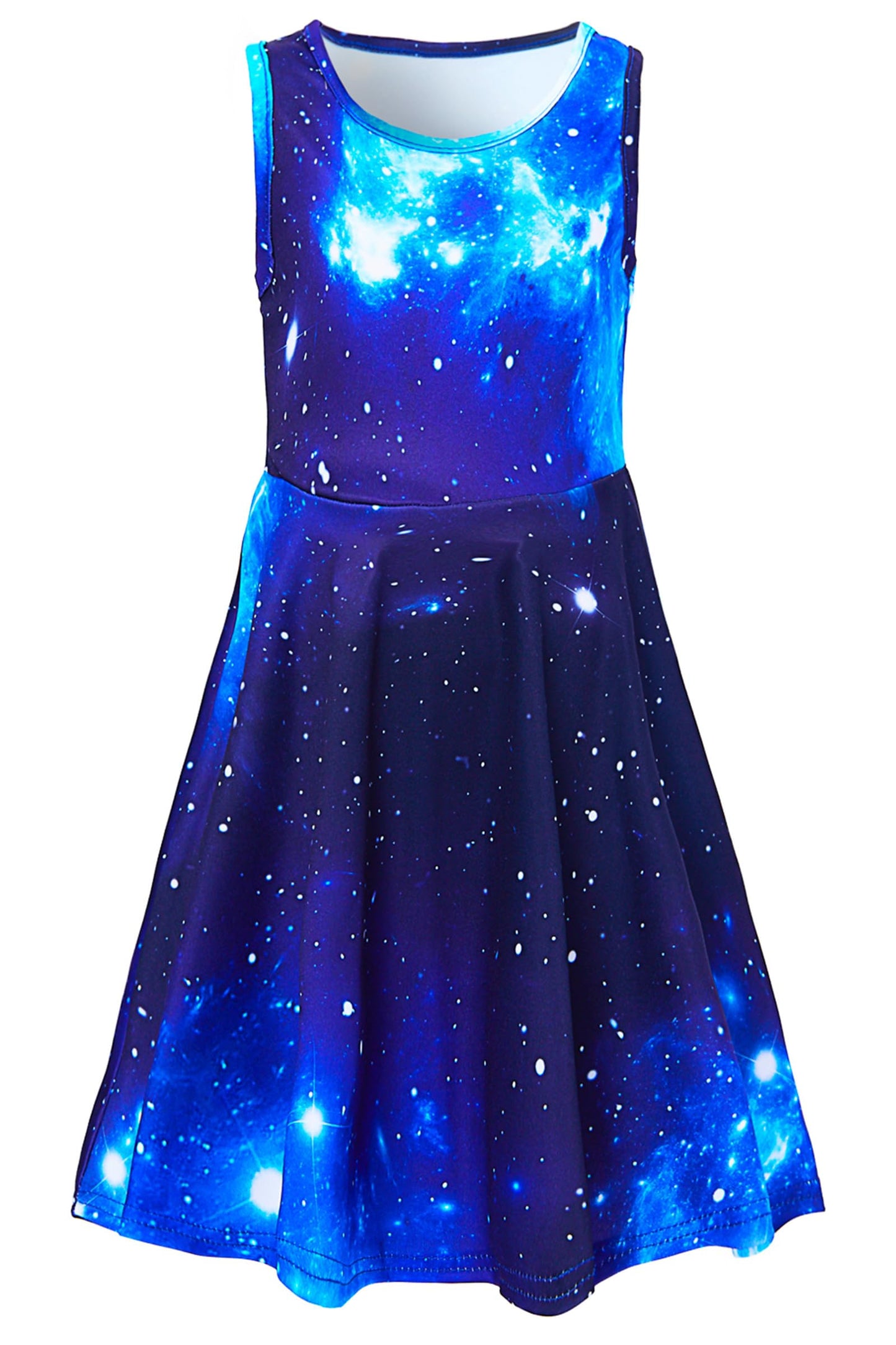 Mädchenkleid Schmetterling A-Linie Ärmelloses Sommerkleid Buntes Kleid 4-12 Jahre