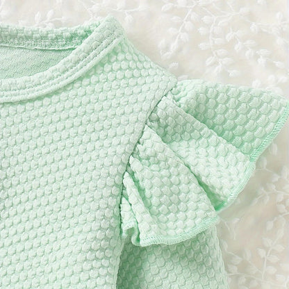 Baby Mädchen Kleid Strickjacke Sets 3 Stück Neugeborene Kleidung Jäckchen + Kleid + Stirnband Frühling Sommer Herbst Winter Langarm Jacke Ärmelloses Kleid für Hochzeit Weihnachten