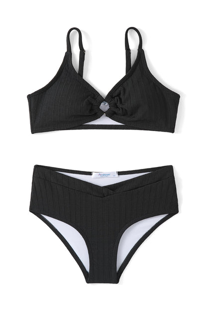 Arshiner Mädchen Bikini-Set Sommer Kinder Badeanzuge Zweiteiliger Mode Tankini Hautfreundlich Atmungsaktiv Bikinis für Mädchen 5-14 Jahre