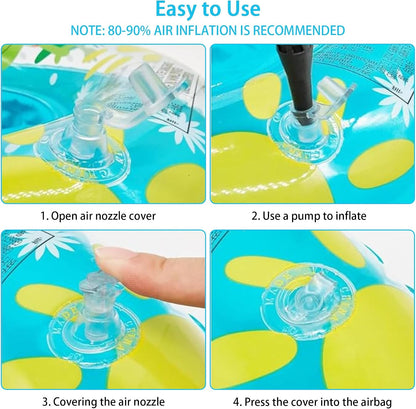 Baby Schwimmring, Baby Schwimmen Ring, Schwimmhilfe mit Schwimmsitz, Schwimmreifen für Kleinkind von 6 Monate bis 48 Monate, Schwimmlernhilfe für Mädchen und Jungs