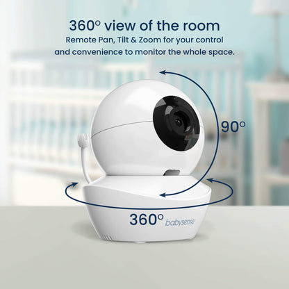 Babysense True Sleep HD Video-Babyphone mit Nachtlichtkamera & Bewegungsmonitor für Babys mit Echtzeit-Warnungen, kontaktlos, 2-in-1, Nur für den Heimgebrauch