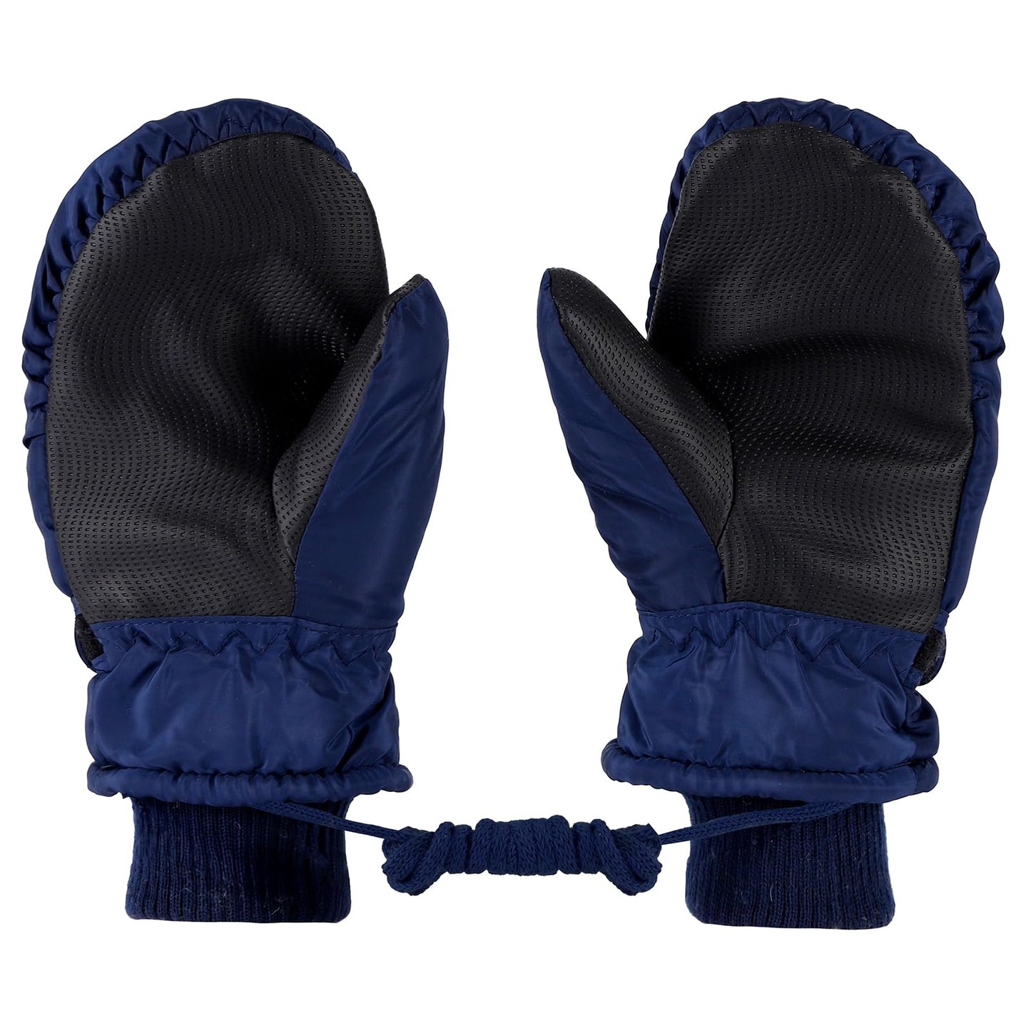 KAKU NANU Children's Winter Gloves 2-10 Years Ski Gloves Waterproof Warm Fleece Cartoon Children's Gloves Mittens with Cord Outdoor Snowboard Gloves Children Boys Girls Blue Red Pink Purple