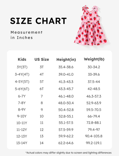 PATPAT Mädchenkleid ärmellos, Baby Mädchen Kleid mit Schleife an den Schulterträgern für Geburtstag, Party, Bankett, Hochzeit, Urlaub, Bunt