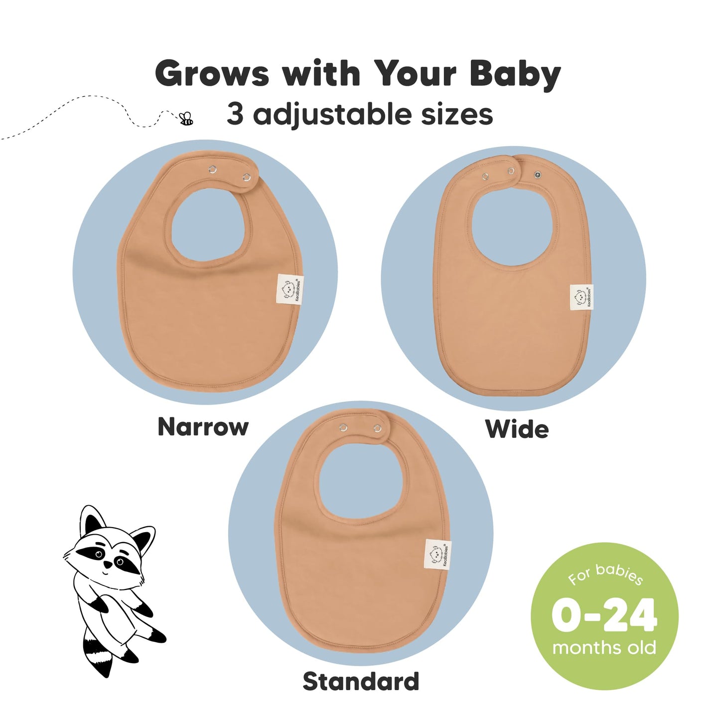 Baby Bibs for Boys &amp; Girls - 8-Pack Organic Cotton Teething Bibs - Baby Bibs for Girls &amp; Boys - Large Bibs for Infants, Toddlers (Wilderness) 