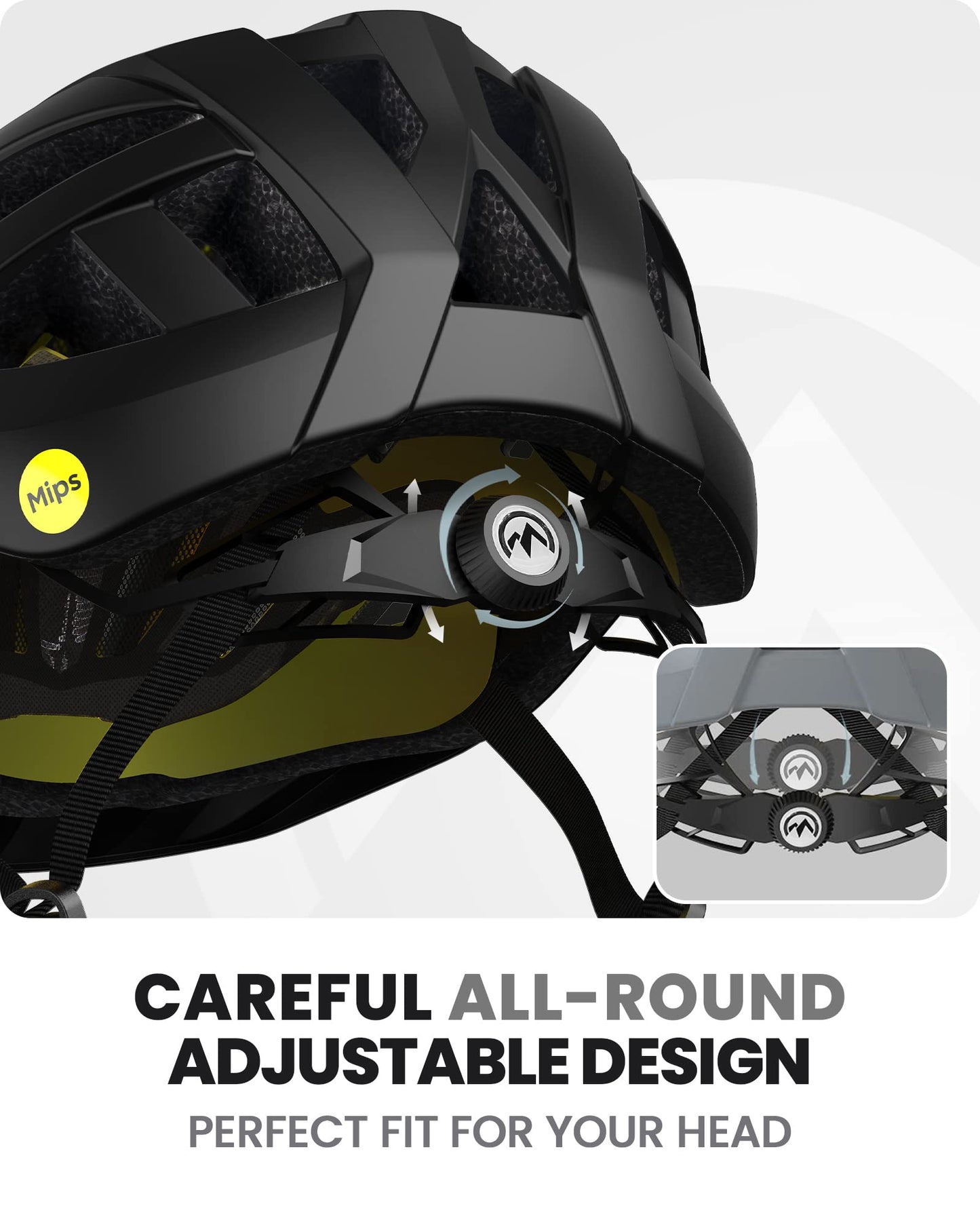 OutdoorMaster MIPS Fahrradhelm - Zwei herausnehmbare Innenfutter & Belüftung in Multi-Environment - Fahrradhelm in Mountain, Autobahn für Jugendliche & Erwachsene