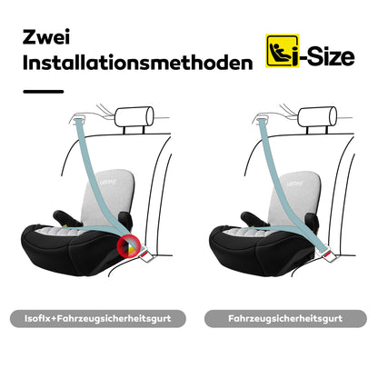 LETTAS I-Size 360°drehbar Kindersitz 40-150 cm, Gruppe 0+1/2/3, 0-12 Jahre, 0-36 kg, Baby Autositz mit isofix ECE R129 - Meloni2