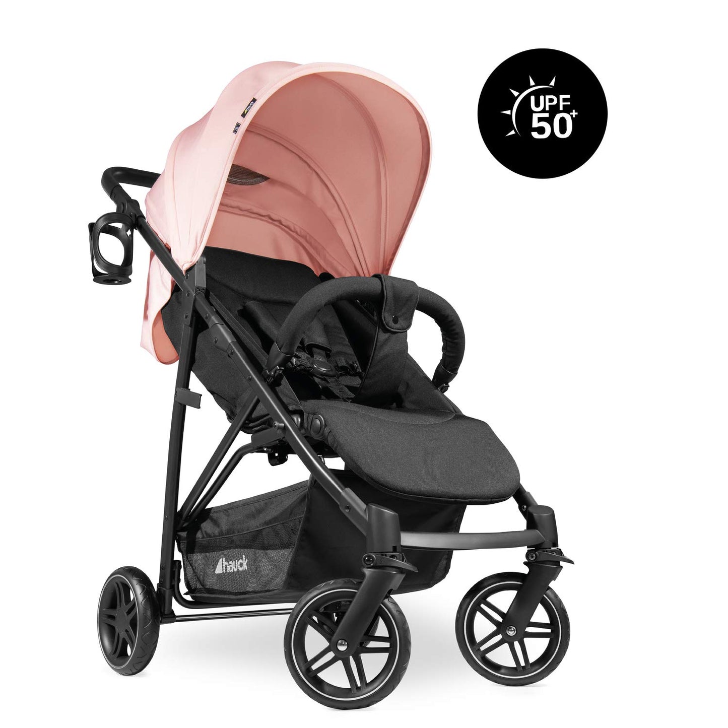 Hauck Rapid 4R Plus Buggy, XL Sonnendach UPF 50+, maximale Belastung 25 kg, Hauck Rapid 4R Plus Buggy, XL Sonnendach UPF 50+, maximale Belastung 25 kg, schnell klappbar, kompakt, höhenverstellbar, Getränkehalter, Liegeposition, großer Einkaufskorb