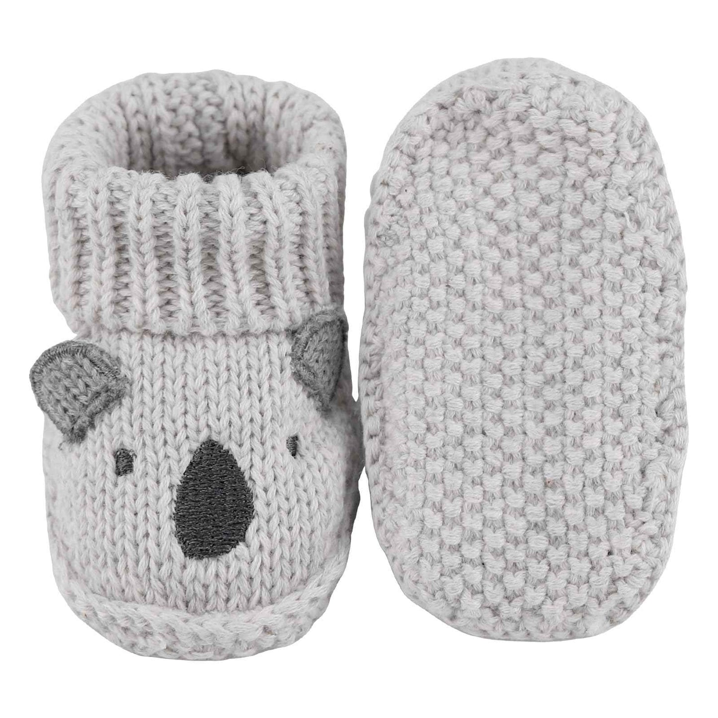 LACOFIA 2 Pairs Newborn Knitted Baby Shoes Soft Baby Boys Girls Ankle Boots 0-3 Months