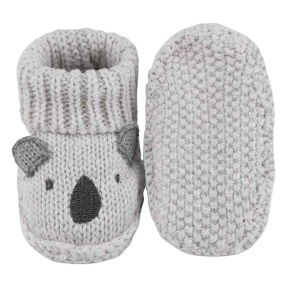 LACOFIA 2 Pairs Newborn Knitted Baby Shoes Soft Baby Boys Girls Ankle Boots 0-3 Months