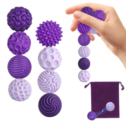 8 Stück Magnetische Fidget Toys, Silikon Magnetkugeln Anti-Stress Bälle, Sensorik Spielzeug für Erwachsene und Kinder, Sensorische Magnetische Kugeln Set, Stressabbau und Entspannung（Rosa）