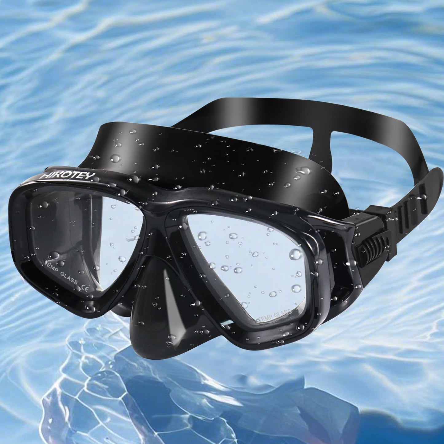 HIKOTEY Schnorchelset Erwachsene,Taucherbrille Schnorcheln Erwachsene Set mit Panorama-Weitblick Tauchmaske, Anti-Leck Schnorchelmaske für Schnorcheln, Schwimmen und Tauchen