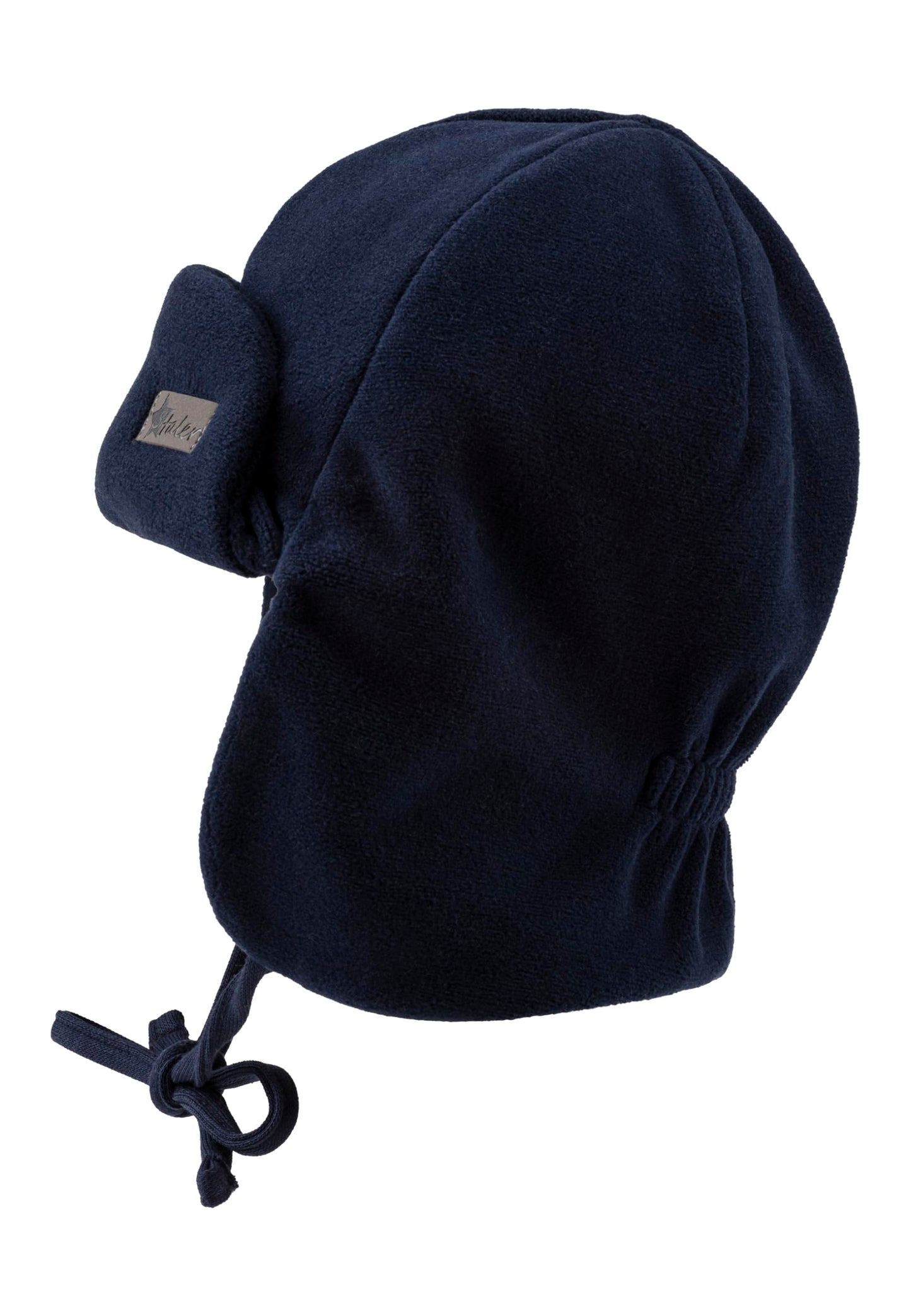 Sterntaler Aviator Hat with Ribbed Pattern - Subtle Striped 