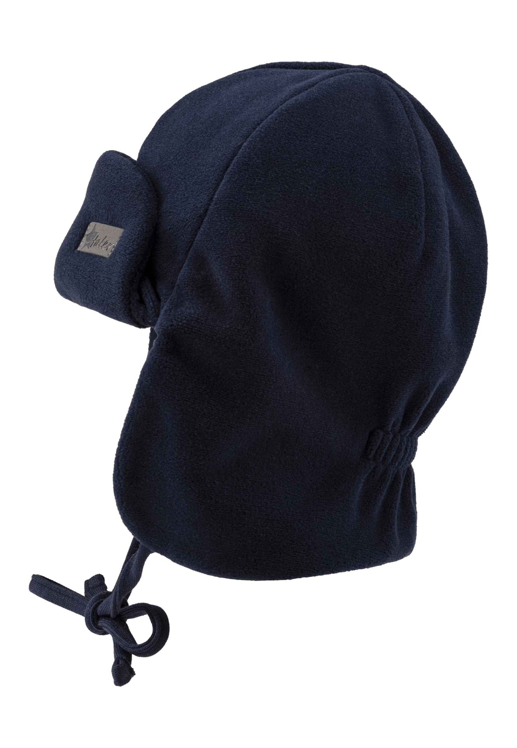 Sterntaler Aviator Hat with Ribbed Pattern - Subtle Striped