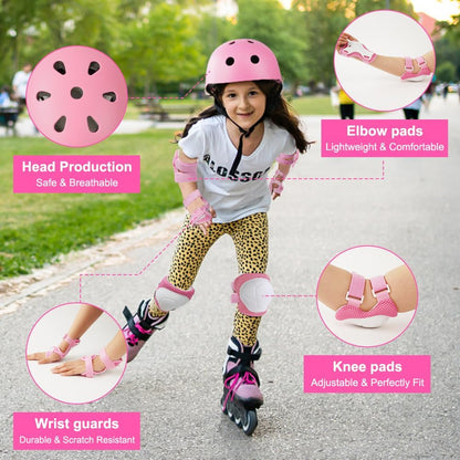 Flintronic Children's Bicycle Helmet, Children's Helmet, Bicycle Helmet for Children, Adjustable Skateboard Helmet for Bicycle, Skateboard, Scooter, Skating, Scooter, BMX for 2-13 Years