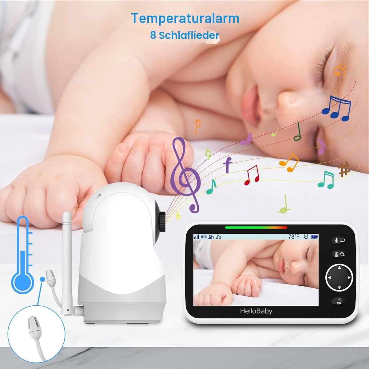 HelloBaby Babyphone mit Kamera – Sicherheit und Komfort für Ihr Baby