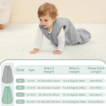 Looxii Baby Sleeping Bag Winter Cotton Winter Sleeping Bag 2.5 TOG Sleeping Bags Warm Baby Sleeping Bag Newborn for Autumn Winter Pink Rabbit 12-18 Months