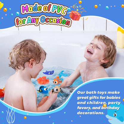 Anzmtosn Schwimmen Babys Badezeit Fisch Spielzeug Glücklich Unterwasser Geschichte Wasser Spritzen Spray Badewanne Baby Spielen Kinder Wasser Spielzeug (5 STÜCKE)