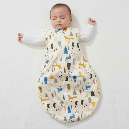 Duomiaomiao 3.5 Tog Baby Sleeping Bag, 100% Cotton Baby Sleeping Bag, Winter, Girls Newborn, Boys Sleeping Bag, Warm Newborn Children (100)
