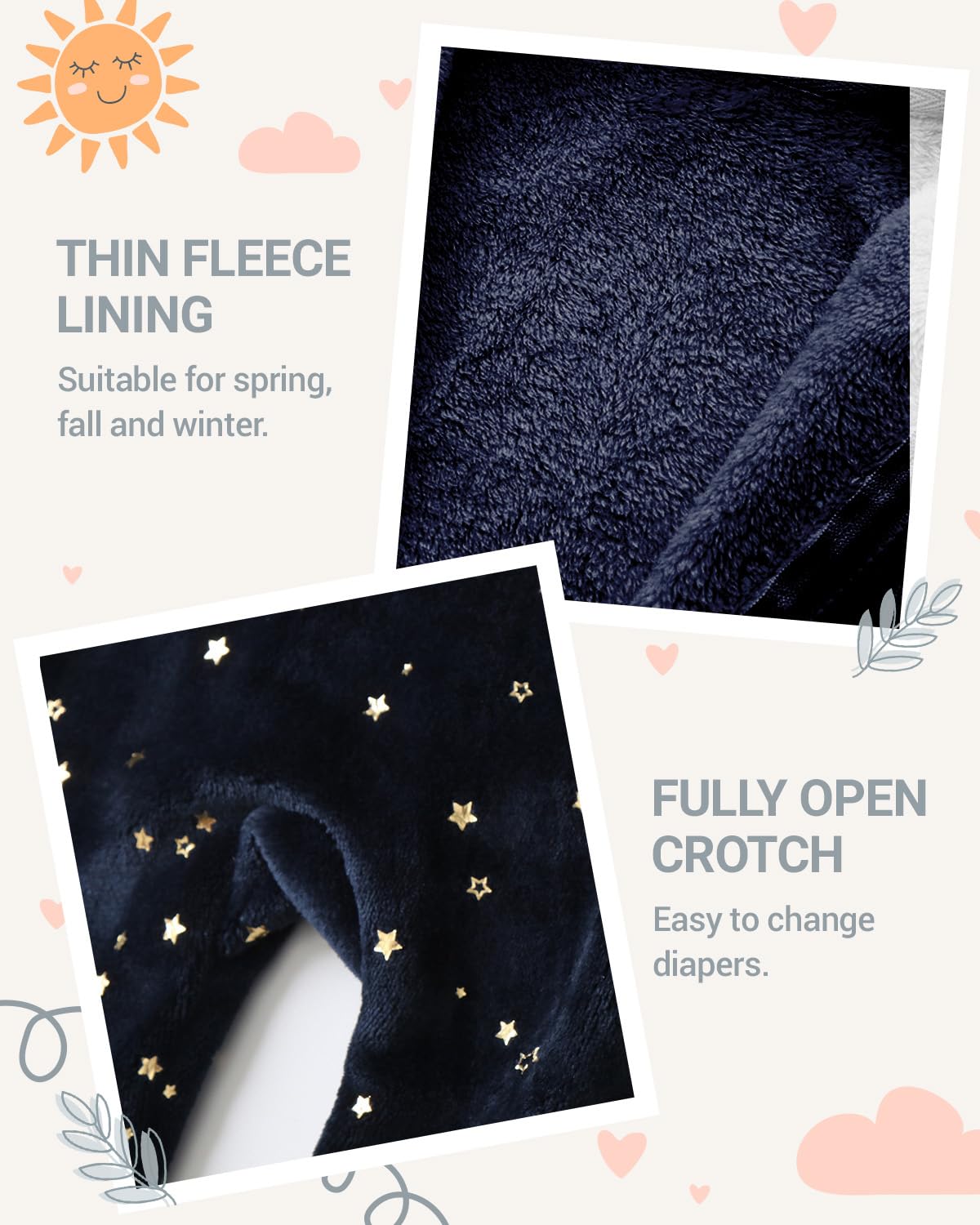 Baby Overall Winter Fleece Schneeanzug Baby Warm Strampler mit Kapuze Herbst Winter für Jungen Mädchen 0-12 Monate