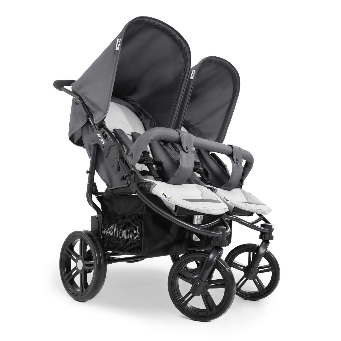 Hauck Roadster Duo SLX Sibling/Twin Pushchair for Babies and Toddlers - Side by Side - Can be used from Birth (with Carry Case) - Slim and Quick Folding