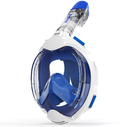 G2RISE® Schnorchelmaske Kinder, tauchermaske vollgesichtsmaske, CO2-sichere, Anti-Beschlag und Trockenoberteil Schnorchel Vollmaske