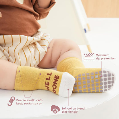 Simpeak Baby Socks, ABS Socks, Non-Slip Baby Socks, Non-Slip Baby Socks, Boys and Girls, Stopper Socks, Baby 0-36 Months