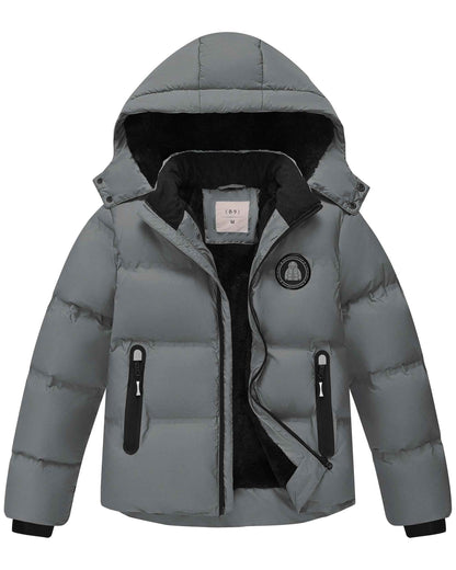 Winter Jacket Boys Girls Kids Jacket Warm Lined Puffer Jackets Children's Jackets Winter with Removable Hood Hiking Jacket