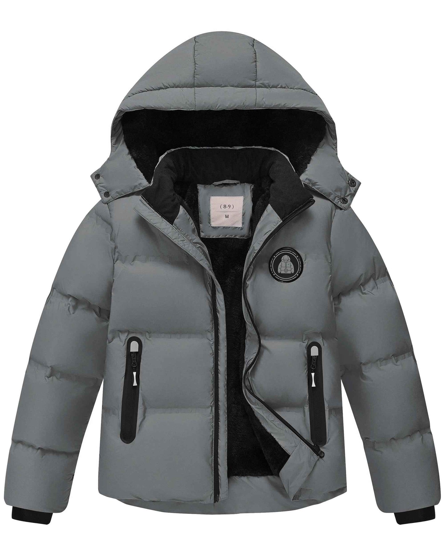 Winter Jacket Boys Girls Kids Jacket Warm Lined Puffer Jackets Children's Jackets Winter with Removable Hood Hiking Jacket