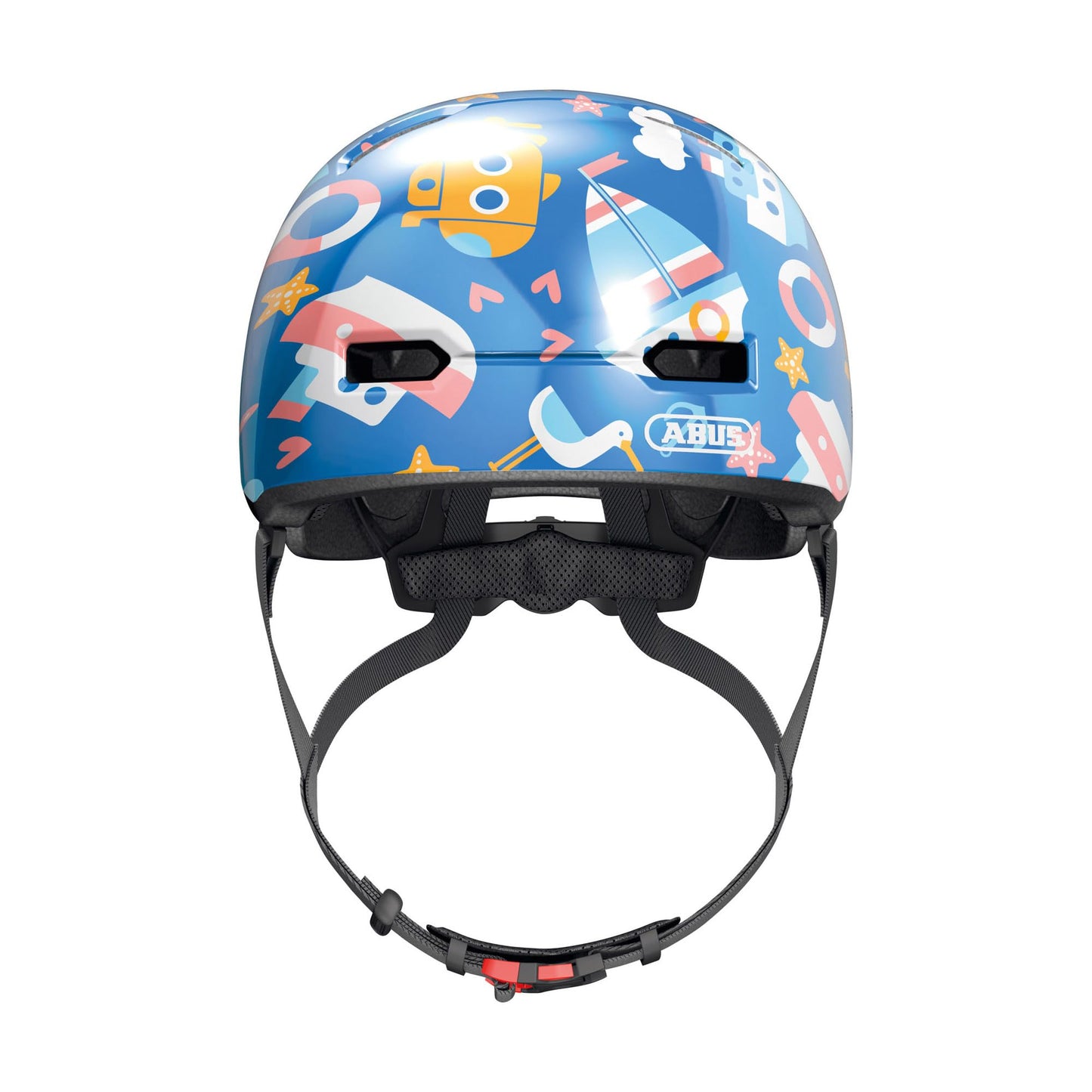 ABUS Skurb Kid Children's Helmet - Robust Bicycle Helmet in Skater Look with Space for a Braid and Various Designs - for Girls and Boys